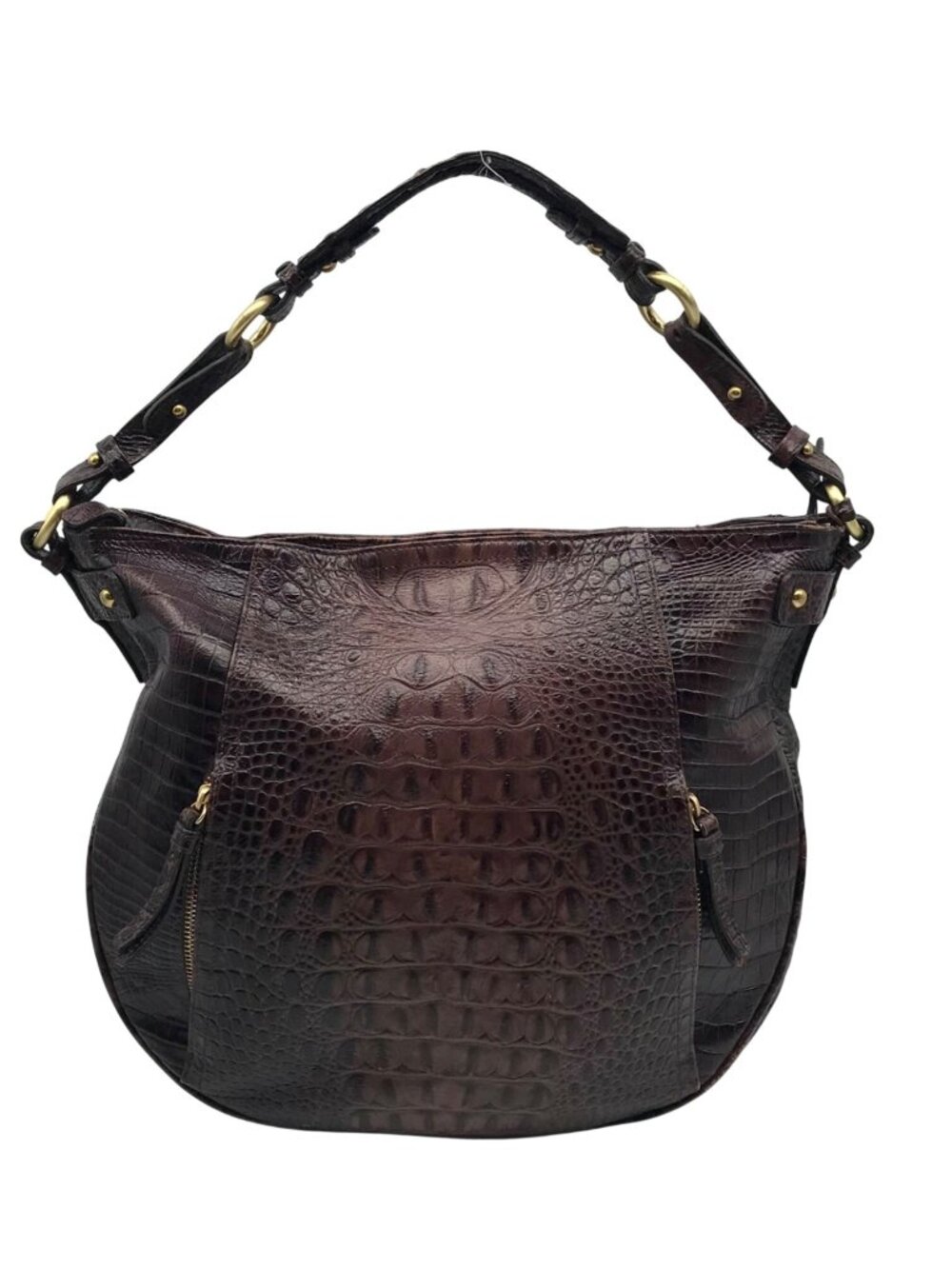 Brahmin Brown Leather Hobo Shoulder Bag